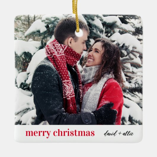 Stilvolle Weihnachten | Moderne Einrichtung Keramikornament (Vorderseite)