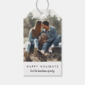 Stilvolle Weihnachten | Modernes Trendy Minimales Geschenkanhänger (Vorderseite)