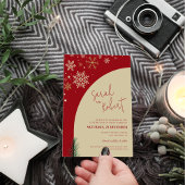 Stilvolle Weihnachts-Foto Save The Date