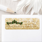 Stilvolle Weihnachts-Holly-Berry-Zweige, Glitterie (Insitu)