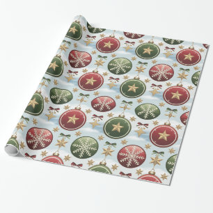 Stilvolle Weihnachts-Wrapping-Papier Weihnachtsmus Geschenkpapier