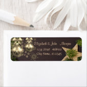 Stilvolle Weihnachtsbälle, Schneeflocken, Gold Sta (Insitu)