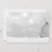 Stilvolle Weihnachtsbände Weihnachtsmann Weihnacht Einladung (Rückseite)