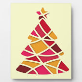 Stilvolle Weihnachtsbaum der modernen Kunst Fotoplatte (Vorderseite)