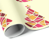 Stilvolle Weihnachtsbaum der modernen Kunst Geschenkpapier (Rolleneckpunkt)