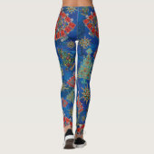 Stilvolle Weihnachtsbaum Jewel Bling Lapis Lazuli Leggings (Rückseite)