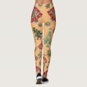 Stilvolle Weihnachtsbaum Jewel Pattern Leggings (Rückseite)