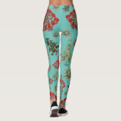 Stilvolle Weihnachtsbaum Jewel Pattern Leggings (Rückseite)