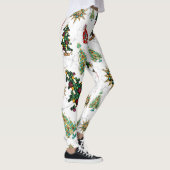 Stilvolle Weihnachtsbaum Jewel Pattern White Leggings (Rechts)