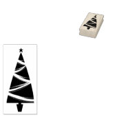 Stilvolle Weihnachtsbaum Rubber Art Briefmarke Gummistempel (Stempel)