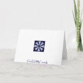 Stilvolle Weihnachtsbäume Feiertagskarte (Rückseite)