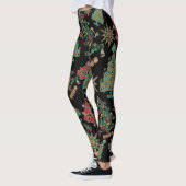 Stilvolle Weihnachtsbaume Jewel Bling Leggings (Links)