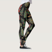 Stilvolle Weihnachtsbaume Jewel Bling Leggings (Rechts)