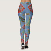Stilvolle Weihnachtsbaume Jewel Bling Leggings (Rückseite)