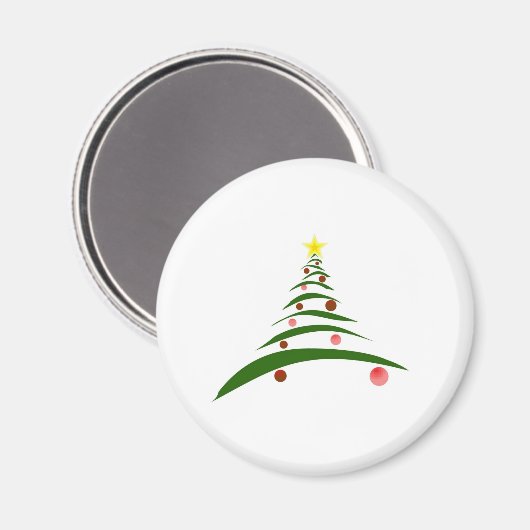 Stilvolle Weihnachtsbaume Magnet (Vorderseite/Rückseite)