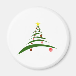 Stilvolle Weihnachtsbaume Magnet