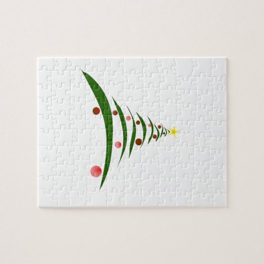 Stilvolle Weihnachtsbaume Puzzle (Horizontal)