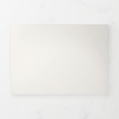 Stilvolle Weihnachtsbäume und Schneeflocken Dreifach Gefaltete Urlaubskarte (Cover)