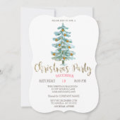 Stilvolle Weihnachtsbaumfirma Teil Einladung (Vorderseite)