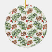 Stilvolle Weihnachtsfamilien Foto Ornament (Hinten)