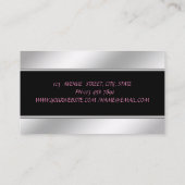 Stilvolle Weihnachtsfeiertage Visitenkarte (Rückseite)