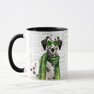 Stilvolle Weihnachtsfrau Dalmatiner Dog Tasse