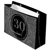 Stilvolle Weihnachtsgeschenktasche 30. Große Geschenktüte (Vorderseite Schrägansicht)