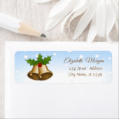 Stilvolle Weihnachtsglocken Holly Branches, Glitte (Insitu)