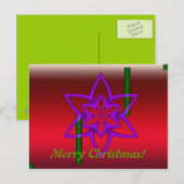 Stilvolle Weihnachtskarte Feiertagspostkarte (Vorne/Hinten)