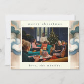 Stilvolle Weihnachtskarte für Abstrakte Foto Feiertagskarte (Vorderseite)