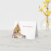 Stilvolle Weihnachtskarte Karte (Gelbe Blume)