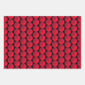 Stilvolle Weihnachtskirsche Roter Glitzer Sleigh D Geschenkpapier Set (Vorderseite 3)