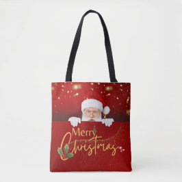 Stilvolle Weihnachtsmann frohe Weihnachten Tasche