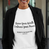 Stilvolle Weiße FRAUEN'S EQUALITY DAY T-Shirt