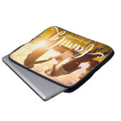 Stilvolle weiße Überlagerung | Ihr Familien-Foto Laptopschutzhülle (Vorne Knopf)