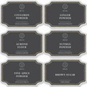 Stilvolle Werbefläche für Black Company-Logos Aufkleber (Vorderseite)