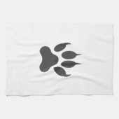 Stilvolle White Black Animal Lion Tiger Paw Geschirrtuch (Horizontal)