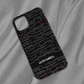 Stilvolle White Chalk Herts Lines Muster Personali Case-Mate iPhone Hülle