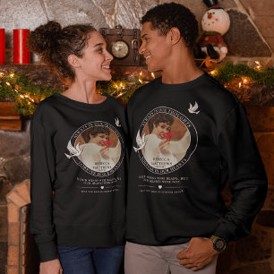 Stilvolle White Doves Foto & Gedenktribut Sweatshirt