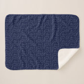 Stilvolle White Fish Pattern Sea Theme Throw Blank Sherpadecke (Vorderseite (Horizontal))