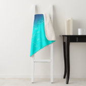 Stilvolle White Fish Pattern Sea Theme Throw Blank Sherpadecke (Beispiel)