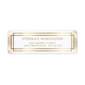 Stilvolle White & Gold Border Wedding (Vorne)