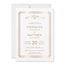 Stilvolle White & Gold Mountain Wedding