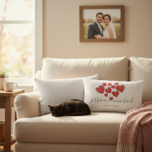 Stilvolle White Newlyweds Names with Hearts Weddin