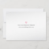 Stilvolle White Script Foto Save the Date Karte (Rückseite)