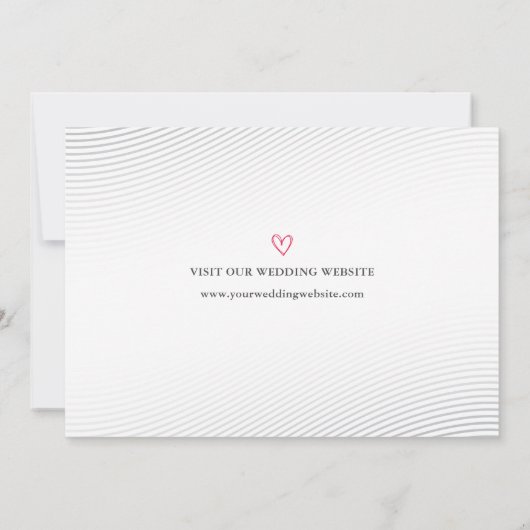 Stilvolle White Script Foto Save the Date Karte (Rückseite)