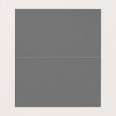 Stilvolle White und Silver Confetti | Platzkarten Visitenkarten (Innenseite Aufgefaltet)