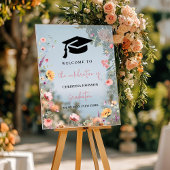 Stilvolle Wildblume Garden Abschluss Begrüßungszei Acrylschild