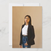 Stilvolle Wildblume Meadow Garden Abschluss Einladung (Rückseite)