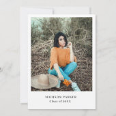 Stilvolle Wildblume Meadow Garden Twin Abschluss Einladung (Rückseite)